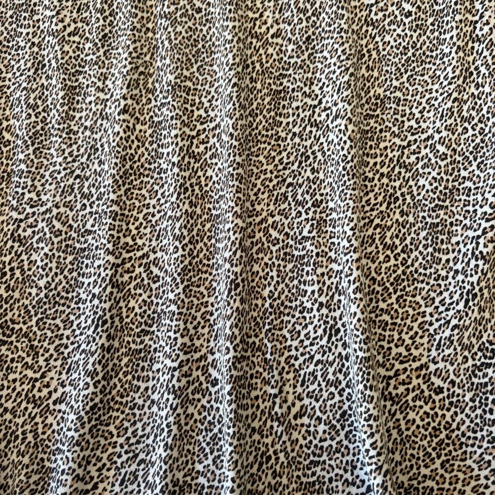 JENNI KAYNE Leopard Print Midi Skirt Womens Size Large Neutrals/Fall Colors - Picture 5 of 5